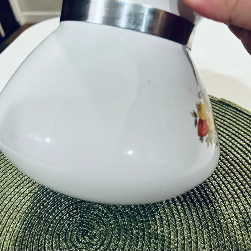 Vtg Corning Ware P-104 Spice of Life "Le The" 6 Cup Coffee Tea Pot Kettle W/Lid - Picture 9 of 10